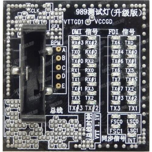 Laptop Notebook 988 989 Dummy Loading Board Test Card CPU Socket Tester for I3,I5,I7 Laptop Motherboard