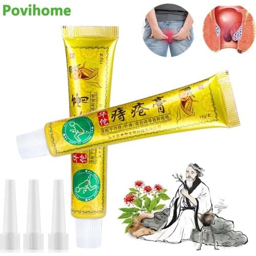 Original Hemorrhoids Ointment Pain Relief Anal Internal Piles External Anal Fissure Treatment Medical Herbal Cream Health Care