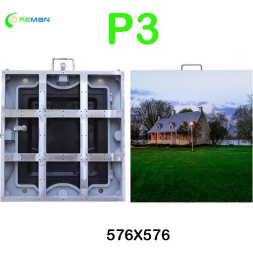 Painel de led letreiro HD Rental LED Video Display Die Casting Aluminum Empty Cabinet 576*576MM P3 rental led screen stage