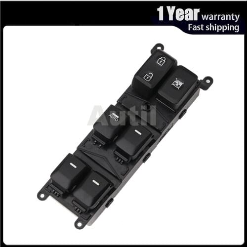 Car Driver Side Electric Window Lifter Regulator Control Switch Console For Hyundai Rio Pride 2012 2013 2014 2015 93570-1W155