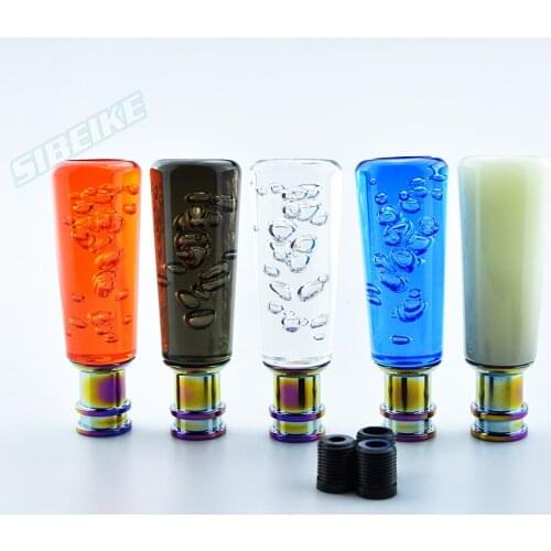 Car Manual Shift Knob Gear Shifter Head Shift Knob Stick Crystal Transparent Bubble