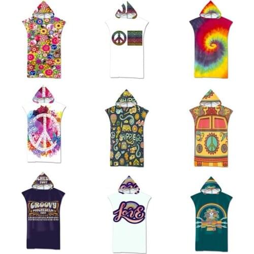 Ultra-fine fiber wearable water-absorbing and quick-drying beach bathrobe, diving, swimming towel, cap, cloak, seaside sunscreen