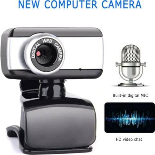 HD USB 2.0 Zoom Webcam With Microphone Web Camera Video Chat Web Camera For Computer Desktop Laptop Computer Peripherals