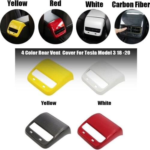 For Tesla Model 3 2018 2019 2020 Interior Rear Air Condition Vent Outlet Cover Trim 4Colors