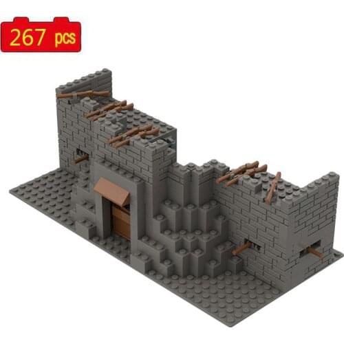 WW2 Military Series World War II Castle Mini Base Armory Accessories MOC Model Building Blocks Toys Gifts