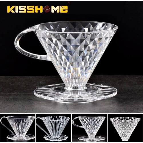 Coffee Funnel Coffee Dripper Espresso Cupresin Coffee Filter Cup Pour Over Coffee Maker with Stand V60 Funnel Dripper CoffeeTool