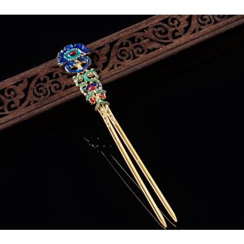 1pc DIY craft supplies for hair jewelry vintage Chinese hairpin for wedding gift