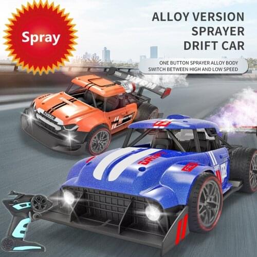 2.4G 4WD RC Racing Car With Water Spray Effect Remote Control Stunt Car RC Drift Vehical Flash Light Simulation Smoking Spray To
