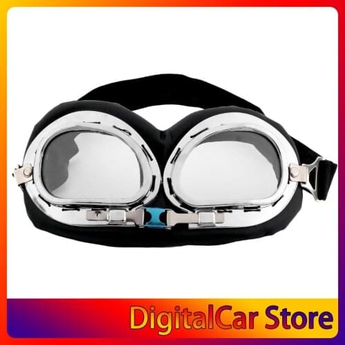 2020 Anti-UV Vintage Motorcycle Goggles Pilot Biker Helmet Sunglasses Scooter Cruiser Glasses Off-Road Motocross Racing Eyewear