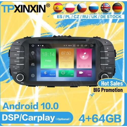 Car Radio Stereo Wireless Receiver Bluetooth Android For Kia SOUL 2014 2015 2016 2017 GPS Player Navigation Auto Audio Head Unit