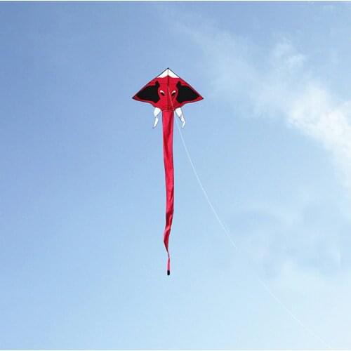 Free shipping high quality 10pcs kids kites flying elephant kite toys ripstop nylon handle line kites factory wholesale dragon