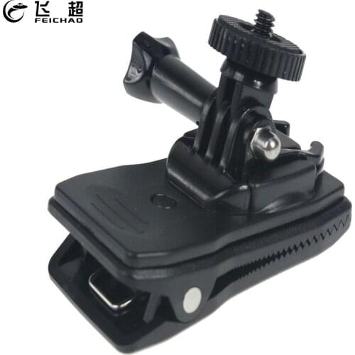 360 Degree Bag Strap Quick Release Clip Clamp Mount with J-Hook Mini Tripod Adapter Screw for GoPro Hero 9 8 7 6 5 Action Camera
