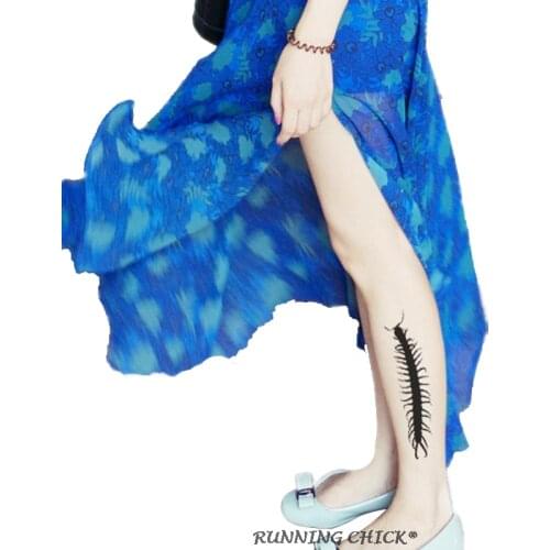 Tattoo Stockings Centipede Side Legs Printing Nylon / Nylon Adult Socks Color Thin Slim Running Chick Cn(origin) Polyester