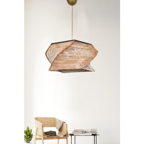 Scandinavian Natural Retro Decorative Tumbled Chandelier Living room kitchen bedroom cafe restaurant lighting handmade