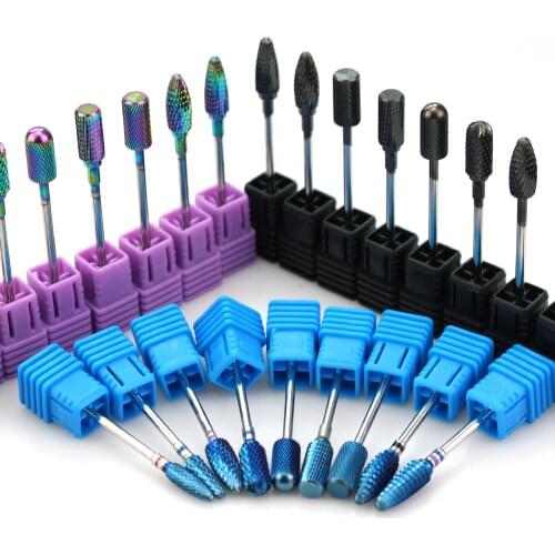 27 Type Carbide Nail Drill Rotary Burr Milling Cutter Bits For Electric Manicure Machine Cuticle Polish Remove Nail Art Tools