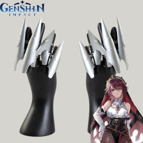 Game Genshin Impact Rosalia Rings Headwear Crown Finger Equipment Cosplay Props Toys Halloween Carnival Party Event Accessories