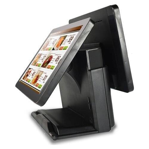 15inch Windows intel i5 8g ddr3 128g ssd dual screen Touch Screen Cash Register Cashier Pos Terminal