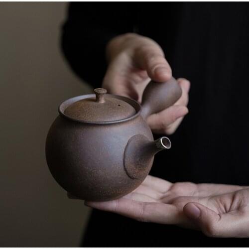 LUWU ceramic kyusu teapot kettle japanese tea pot drinkware 180ml