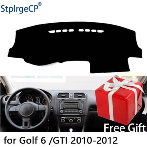 For Volkswagen Golf 6 R MK6 2010-2012 dashboard mat Protective pad Shade Cushion Pad interior sticker car styling accessories