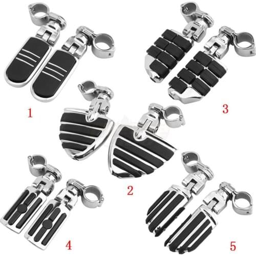 Motorcycle Adjustable Highway Pegs Engine Guard Foot Pegs Footrest For Harley Sportster Honda GL1800 Yamaha Suzuki Kawasaki