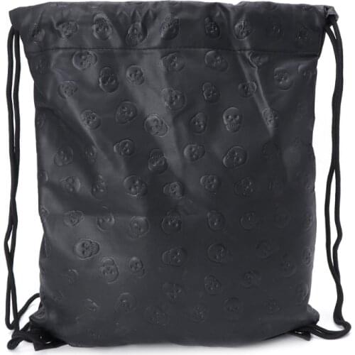 New Unisex Bag Skull Drawstring Fashion Sport Travel Outdoor Backpack Bags