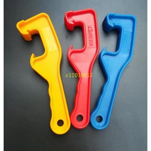 New ABS Plastic Gallon Bucket Pail Paint Barrel Lid Can Opener Opening Tool For Home Office Color Random