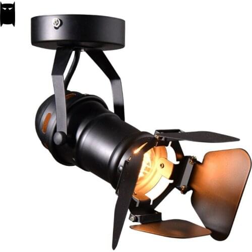 Adjustable Black Iron Metal Ceiling Light Fixture Loft Vintage Industrial Retro Lamp Plafon Plafonier Luminaria Lustre Kitchen