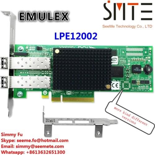 EMULEX LPE12002 8G Dual PCI-E Port HBA Network Adapter Card