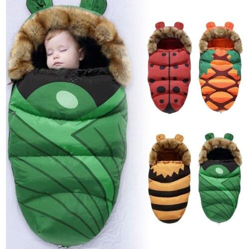 Baby Stroller Sleeping Bag Winter Warm Sleepsacks Robe Newborn Infant Footmuff Q9QB