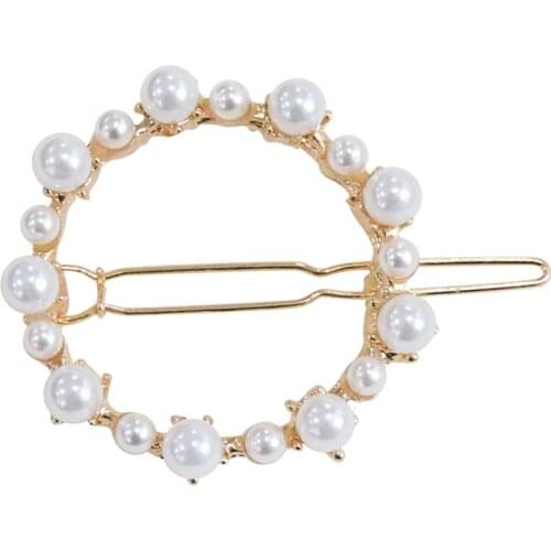Fashion Elegant Pearl Imitation Bead Hairpins for Women Barrette Handmade Pearl Flower Stick Hairpins Hair Clips Accessories New