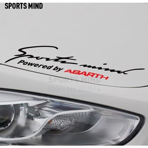 2 Pieces Sports Mind Car Body Sticker For ABARTH FIAT 500 Punto Ducato Stilo Bravo Grande Punto Panda Linea doblo Accessories