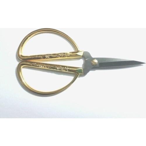 5pcs high quality Gold plated Alloy Household Shears Scissors New