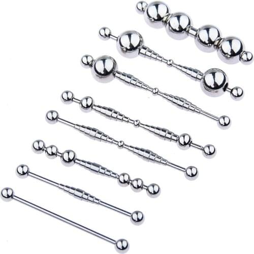 8 Sizes Stainless Steel Urethral Catheter Metal Urethral Expansion Horse Eye Stick Stimulation Male Appliance Masturbation Toys