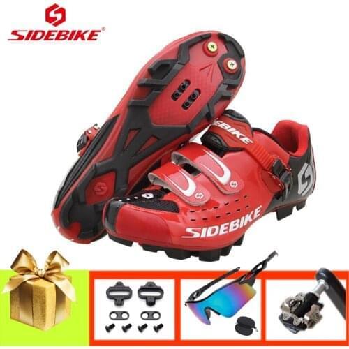 SIDEBIKE Mountain bike shoes Breathable Self-locking Cycling Shoes for Men and Women Sunglasses Racing bicyle Anti-skid Sneakers