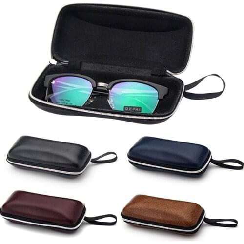 14 Colors Portable Zipper Sunglasses Reading Glasses Carry Bag Hard Zipper Box Travel Pack Pouch Case New