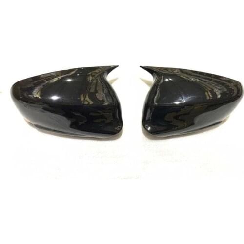 Roxform Batman Mirror Cover Piano Black Car Exterior Accessories Tuning For Peugeot 301 2013 2014 2015 2016 2017 2018 2019 2020 2021