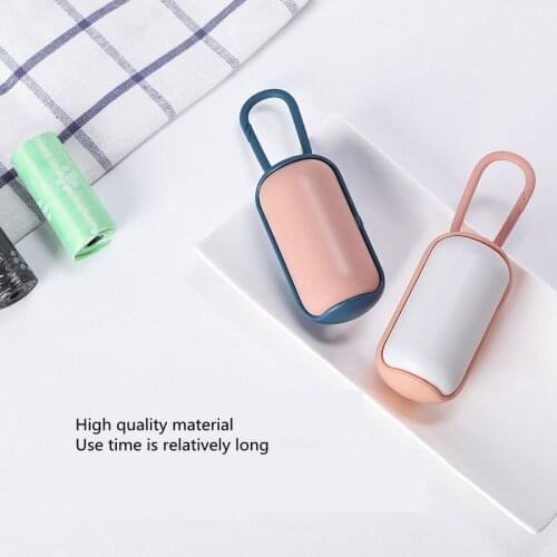 Cute Pet Dog Waste Poop Bags Dispenser Oval Shape Pet Waste Bag Holder for Small Dog Dispenser Poop Bags Holder Accessories
