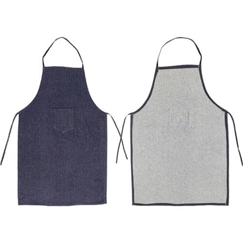 Denim Apron with Pocket for Welding Protective Gear Safety Workwear Housekeeping Denim Apron