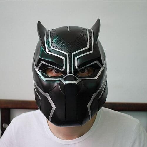 Marvel Avengers Black Panther Cosplay 1:1 Mask PVC Action Figure Toys