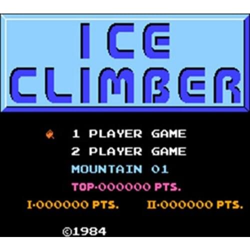 Ice Climber 60 Pins English Version Game Cartridge for 8 Bit 60pin Game Console Region Free