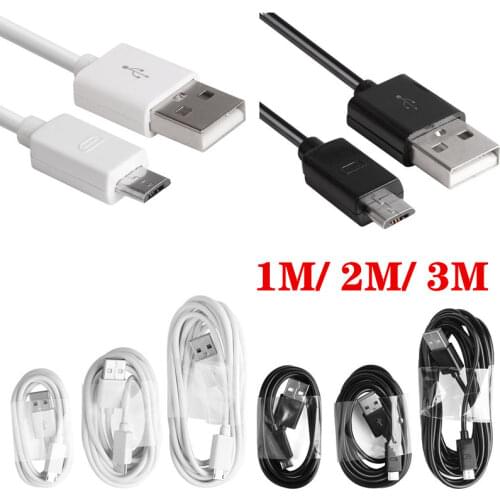 1/ 2/ 3M Micro USB Cable Fast Charging Data Cord Charger Adapter for Samsung Huawei Xiaomi Android Phone Micro Usb Cable Wire