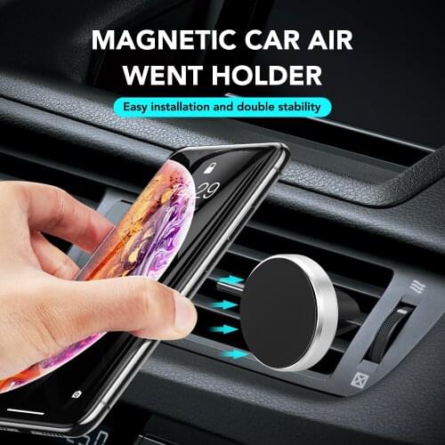 Magnetic Car Phone Holder For dacia duster mercedes w203 volvo xc60 Vesta w211 renault megane peugeot 508 renault
