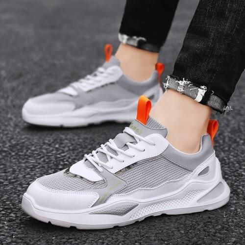 Mens Sneakers Casual Shoes 2021 New Breathable Mesh Black Men Shoes Spring High Quality Tenis Shoes Big Size Zapatillas Hombre