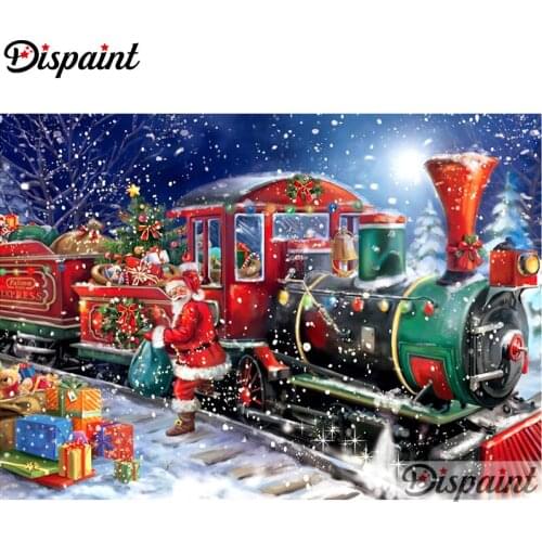 Dispaint Full Square/Round Drill 5D DIY Diamond Painting "Santa Claus" Embroidery Cross Stitch 3D Home Decor A10574