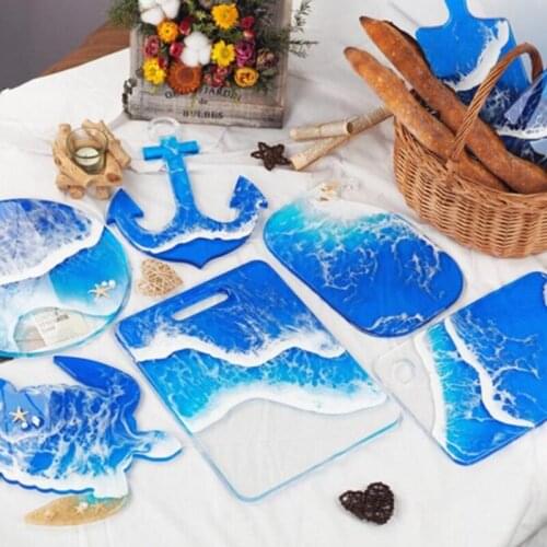 New Transparent Silicone Mold Dried Flower Resin Decorative Craft DIY Geometry Graphics Dinner epoxy resin molds for jewelry