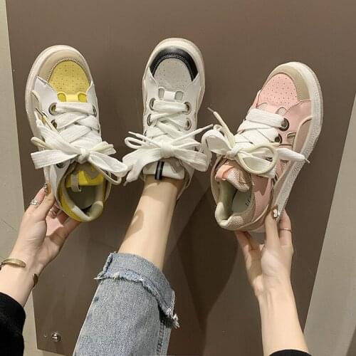 2021 Spring and Autumn New Fashion All-match Thick-soled Forrest Gump Womens Shoes Explosive Net Red Casual Shoes