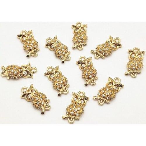 New Arrival! 20x9mm 50pcs Cubic Zirconia Bird Shape Charm for Handmade Necklace/Earring DIY Parts,Jewelry Accessories Findings