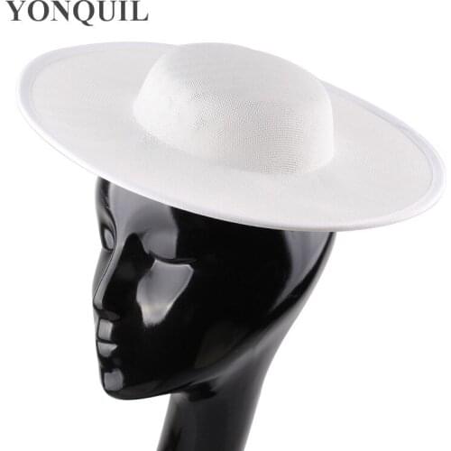 Derby Round 30 CM Imitation Sinamay Hat Fascinator Base DIY Hair Accessories Saucer Hats Bases Party Hats Headwear 6Pcs/Lot