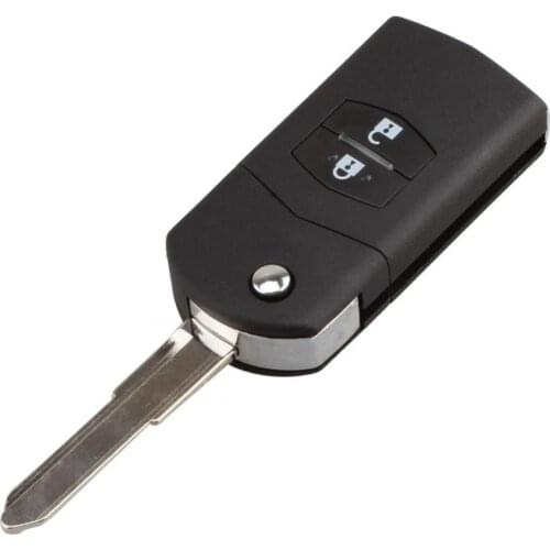 80% Hot Sell Car Replacement Folding 2 Button Remote Control Key Shell Case Cover for Mazda