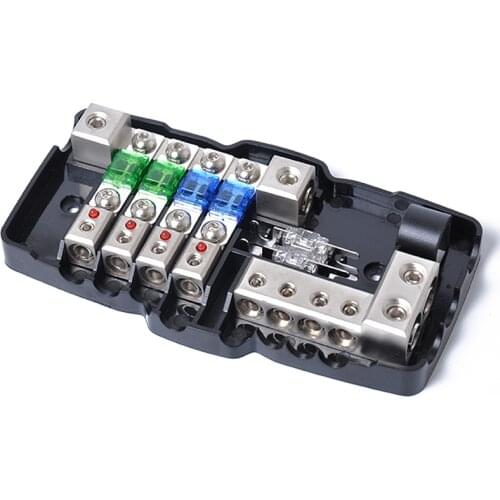 Universal 12-24v 4 Way Fuse Box Block Fuse Holder Box Car Vehicle Circuit Automotive Blade Car Fuse Accessory Tool Hot Selling